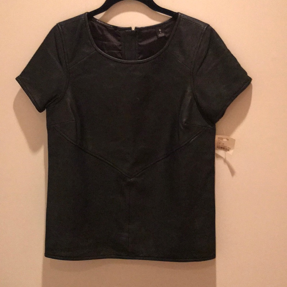 Madison Scotch Leather Top NWT